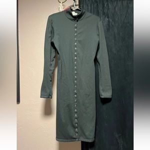 Betsey Johnson punk label snap up dress